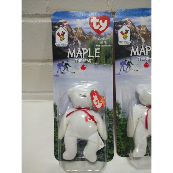 TY Beanie Babies McDonalds International Bears LOT of 4-ALL w/ Errors NEW *RARE* - Picture 3 of 15